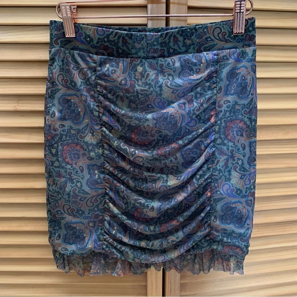 NWT Free People Paisley Skirt XS